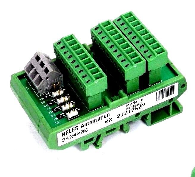 LOT OF 2 NEW NELES AUTOMATION S424086 RELAY MODULES