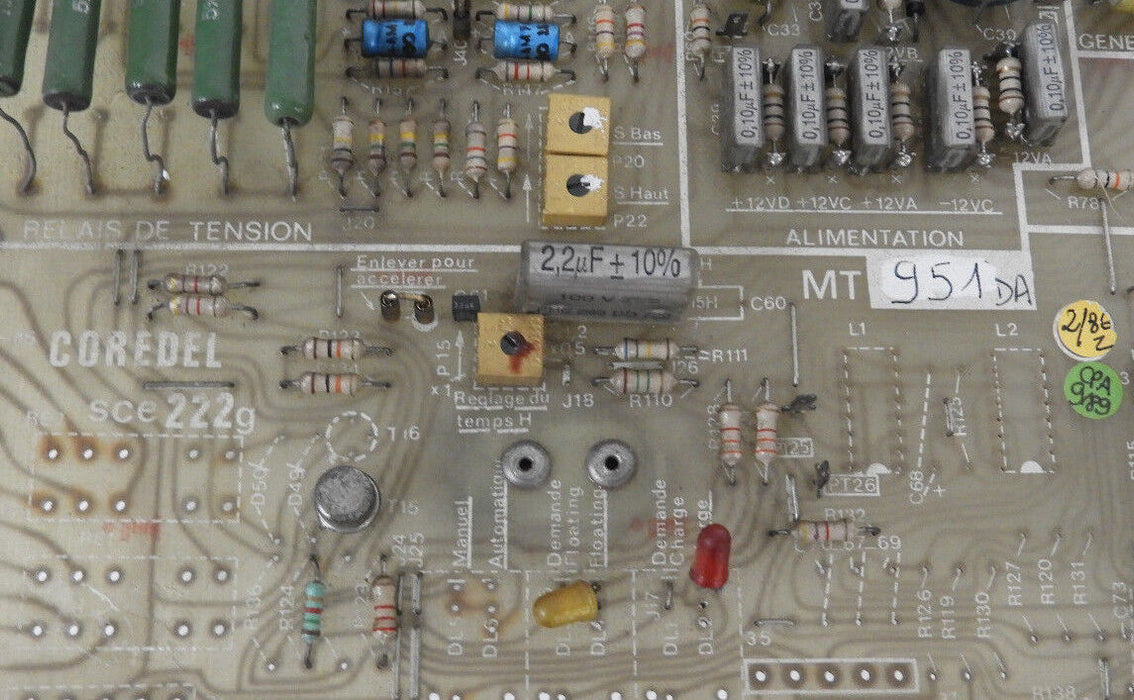COREDEL SCE222G PC CONTROL BOARD MT951DA