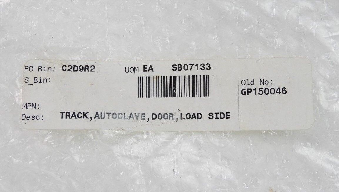 LOT OF 5 NEW FEDEGARI AUTOCLAVI GP150046 AUTOCLAVE LOAD SIDE DOOR TRACKS