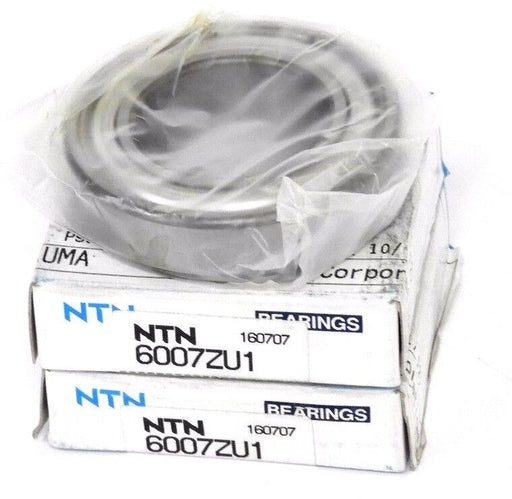 LOT OF 2 NIB NTN 6007ZU1 SINGLE ROW DEEP GROOVE BALL BEARING