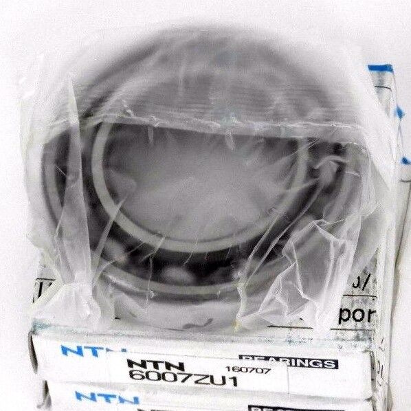LOT OF 2 NIB NTN 6007ZU1 SINGLE ROW DEEP GROOVE BALL BEARING