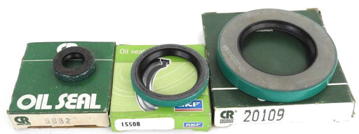 LOT OF 3 NIB CHICAGO RAWHIDE & SKF OIL SEALS (1) 20109 (1) 15508 (1) 5652