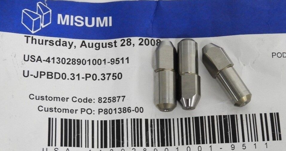 LOT OF 6 NEW MISUMI U-JPBD0.31-P0.3750 ADJUSTMENT PINS USA-413028901001-9511