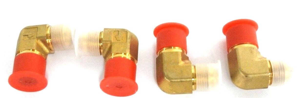 LOT OF 4 NEW PARKER CTX-S ELBOW CONNECTORS 1/2" NPT X 3/4" JIC