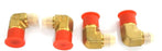LOT OF 4 NEW PARKER CTX-S ELBOW CONNECTORS 1/2" NPT X 3/4" JIC