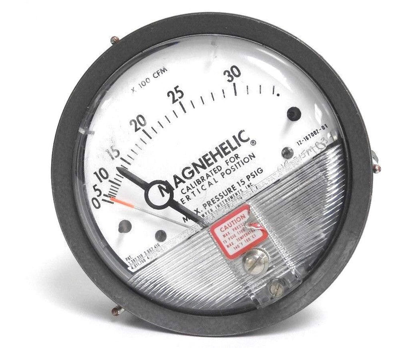 DWYER 12-167002-01 PRESSURE GAUGE 15 PSIG 1216700201