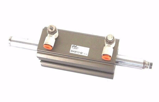 PHD ML302847 ROTARY ACTUATOR CYLINDER 03439713-02 W/ SMC FLOW VALVES