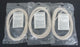 LOT OF 3 NEW GENERIC GC85E-W10 CATEGORY 5E PATCH CORD 10FT GC85EW10