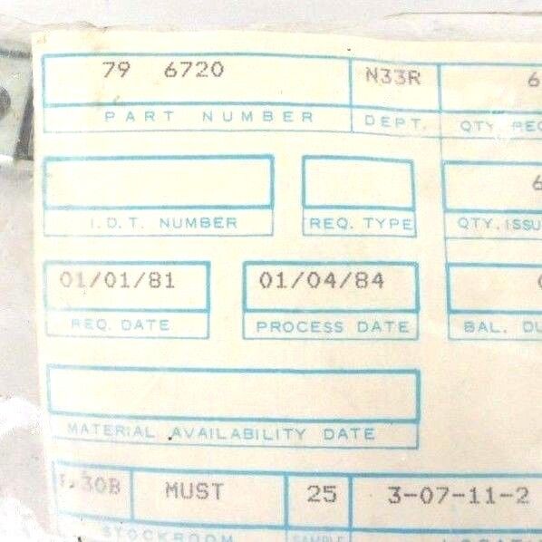 LOT OF 6 NEW EATON CUTLER HAMMER 79-6720 ACCESSORY BRACKETS 796720