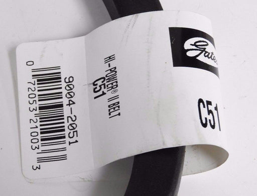 NEW GATES/GOODYEAR C51 HI-POWER II V-BELT 9004-2051, 19589