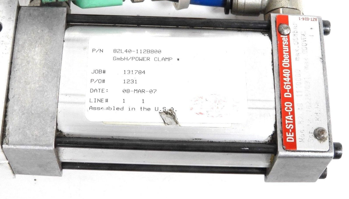 DE-STA-CO 82L40-112B800 PNEUMATIC POWER CLAMP 82L40-1110000