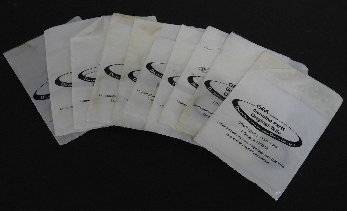LOT OF 10 NEW GEA WESTFALIA SEPARATOR 0007-2501-750-R6 O-RINGS 00072501750R6