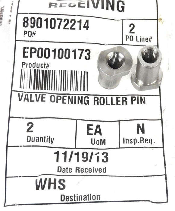LOT OF 2 NEW GENERIC EP00100173 VALVE OPENING ROLLER PINS