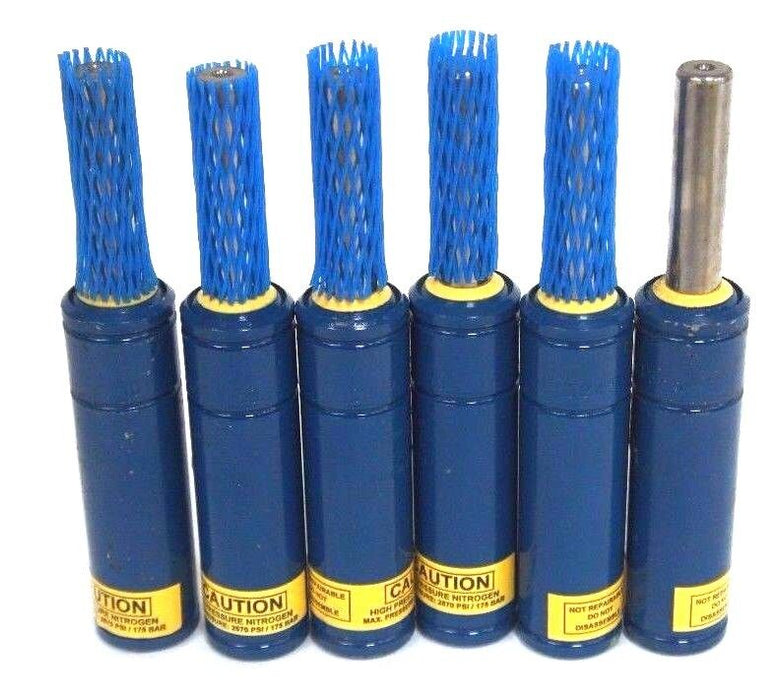 LOT OF 6 NEW STANDFAST CH125 X 50 NITROGEN GAS SPRING CYLINDERS 2570 MAX PSI