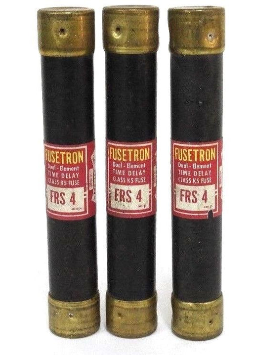 LOT OF 3 COOPER BUSSMANN FRS4 CLASS K5 FUSES FRS-4