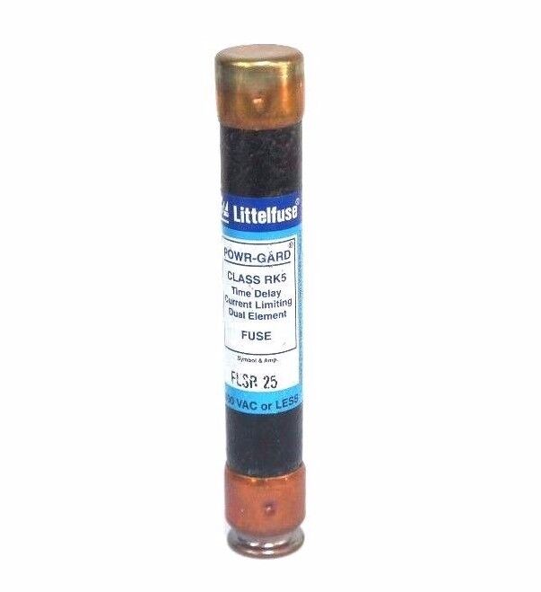 LOT OF 3 LITTELFUSE FLSR-25 CLASS RK5 TIME DELAY CURRENT LIMITING FUSES FLSR25