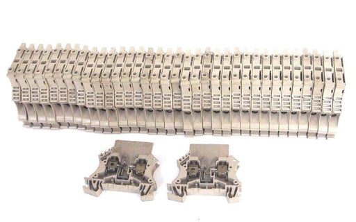 LOT OF 36 WEIDMULLER WSI 6 FUSIBLE TERMINAL BLOCKS 2 MISSING FUSE HOLDERS WSI6