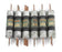 LOT OF 6 BUSSMAN FUSETRON FRN-80 DUAL-ELEMENT FUSES, 80A, 250V