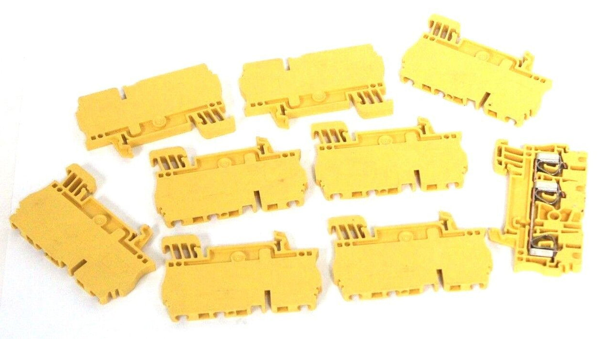 LOT OF 9 NEW WEIDMULLER ZDU 2.5/3AN TERMINAL BLOCKS