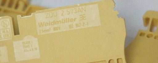 LOT OF 9 NEW WEIDMULLER ZDU 2.5/3AN TERMINAL BLOCKS