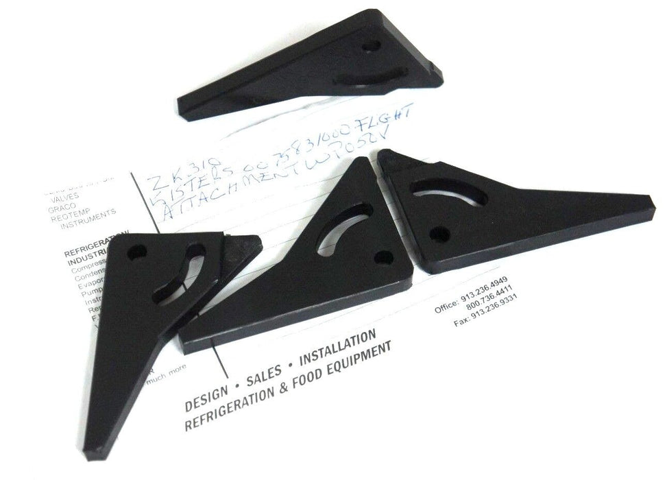 LOT OF 4 NEW GENERIC K0075831000 REV. 1 ATTACHMENTS TRAY CARRIER BLACK PLASTIC