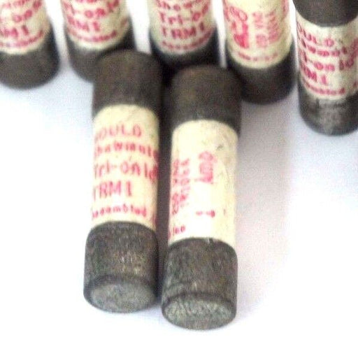 LOT OF 12 FERRAZ SHAWMUT TRM1 TRI-ONIC FUSES 250VAC, 1AMP
