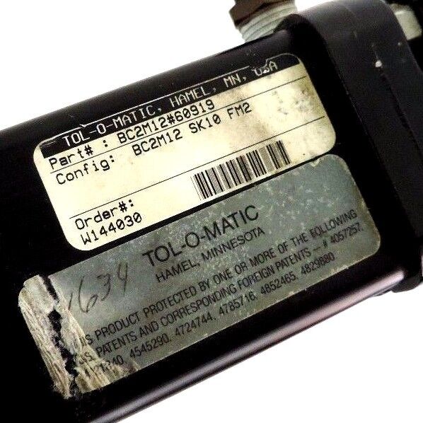 TOL-O-MATIC BC2M12 LINEAR BAND CYLINDER BC2M12 SK10 FM2