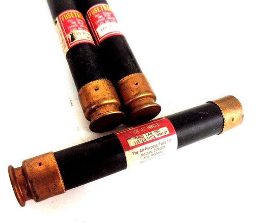 LOT OF 3 FUSETRON FRS-R-12 DUAL ELEMENT TIME DELAY FUSES 12 AMP, FRSR12