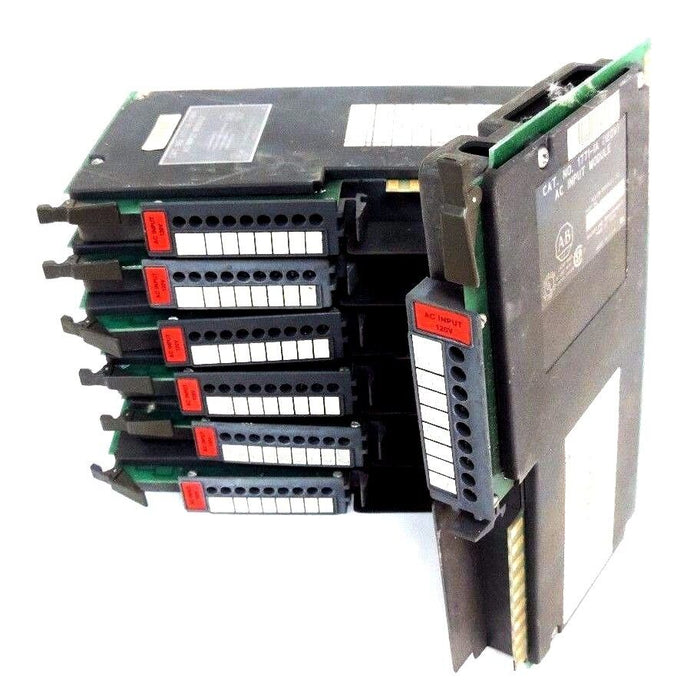 LOT OF 7 ALLEN BRADLEY 1771-IA (120V) AC INPUT MODULES 1771IA