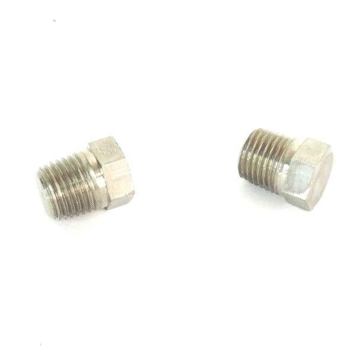 LOT OF 2 NEW PALL 1185741 PLUG, PIPE, 0.250, 316L, HX