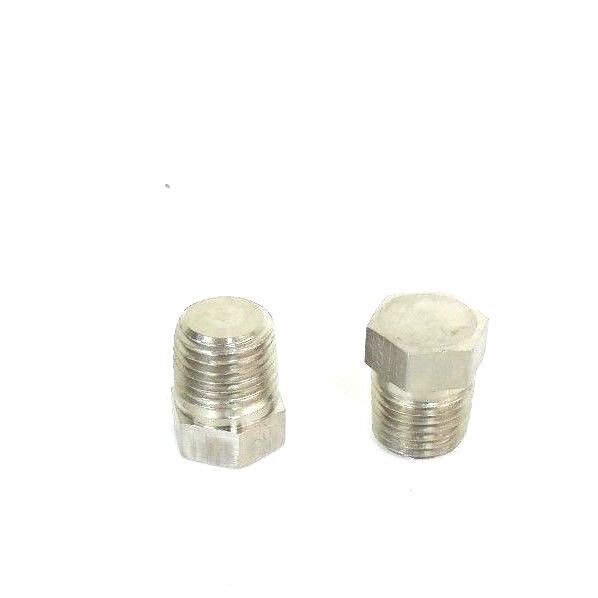 LOT OF 2 NEW PALL 1185741 PLUG, PIPE, 0.250, 316L, HX