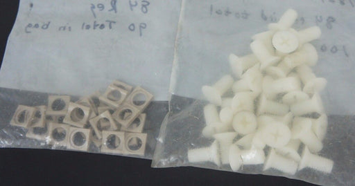 LOT OF 33 NEW DDK INSULATED SCREWS 118279 W/ 23 INSULATORS