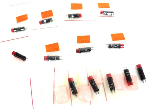 LOT OF 13 NEW GENERIC L/F 900-160 PILOT LIGHT RED 10MA, 1.8V, 900-1-60