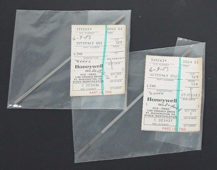 LOT OF 2 NEW HONEYWELL 30735463 002 LINK CONNECTORS 30735463002
