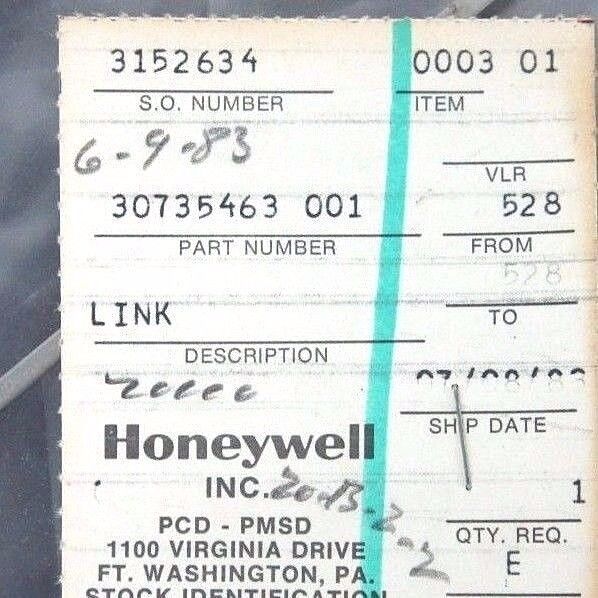 LOT OF 2 NEW HONEYWELL 30735463 002 LINK CONNECTORS 30735463002