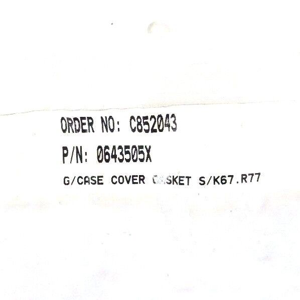 NEW GENERIC 0643505X G/ CASE GASKET COVER S/K67.R77