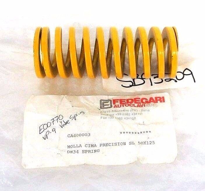 NEW FEDEGARI CA400003 MOLLA CIMA PRECISION SL 50X125 DD34 VALVE SPRING VP-9