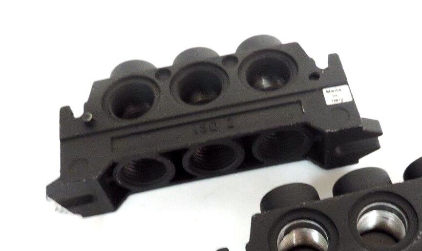 LOT OF 2 NEW NORGREN ISO 2 END PLATE MANIFOLD BLOCKS