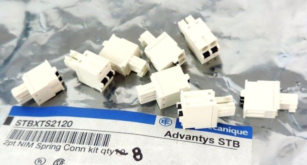NEW TELEMECANIQUE STBXTS2120 ADVANTYS STB 2PT NIM SPRING CONN KIT QTY: 8