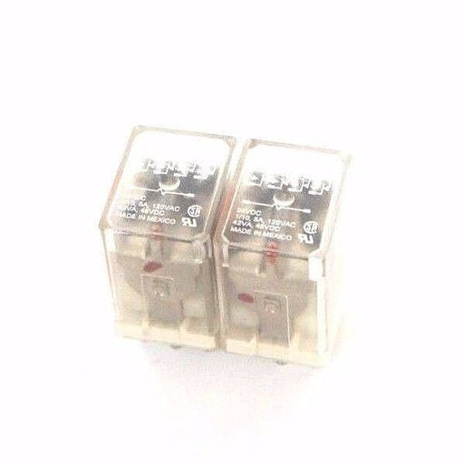 LOT OF 2 POTTER & BRUMFIELD KHU-17D11-24 RELAYS 24VDC, KHU17D1124