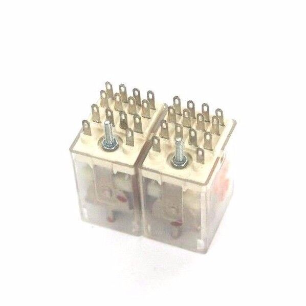 LOT OF 2 POTTER & BRUMFIELD KHU-17D11-24 RELAYS 24VDC, KHU17D1124