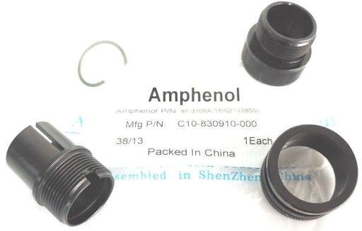 NEW AMPHENOL 97-3106A-18 CONNECTOR SHELL ONLY METAL CIRCULAR OLIVE C10830910000