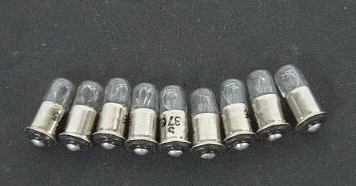 LOT OF 9 NEW SPC 376 LAMP MIDGET FLANGED 28V .06AMP 25000HR