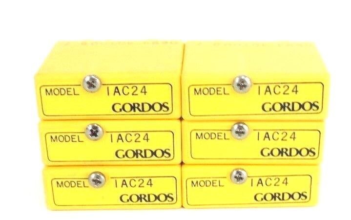 LOT OF 6 NEW GORDOS IAC24 I/O MODULE 30VDC, 50mA, 24 VDC 60HZ, 90-140VAC