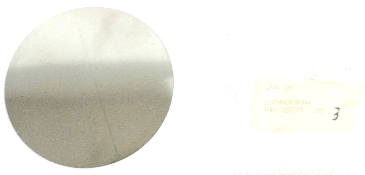 LOT OF 3 GENERIC 71045-326 DIAPHRAGM MK69H SER# 1102005, 316/L