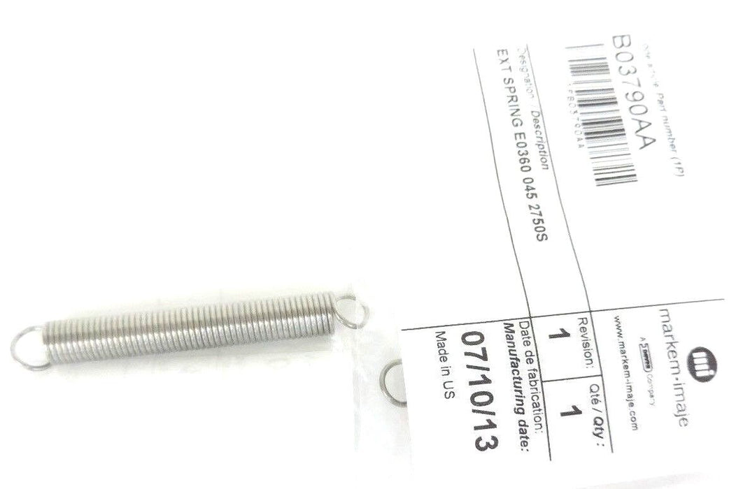 LOT OF 4 NEW MARKEM-IMAJE B03790AA EXT SPRINGS E0360 045 2750S