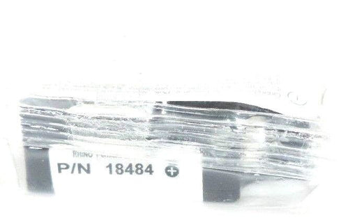 NEW RHINO 18484 PERMANENT POLYESTER BLACK AND WHITE TAPE 3/4"X18'