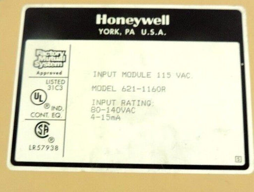 HONEYWELL 621-1160R INPUT BOARD 6211160R