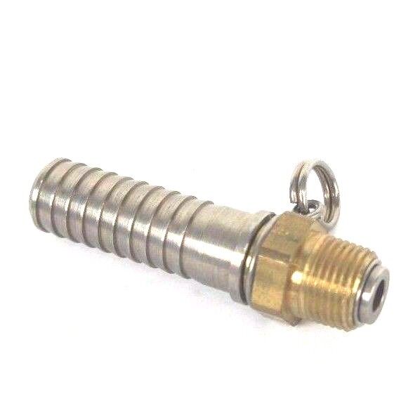 LOT OF 16 NEW GENERIC I46E1 BARBED X 1/2" NPT ADAPTER FITTINGS