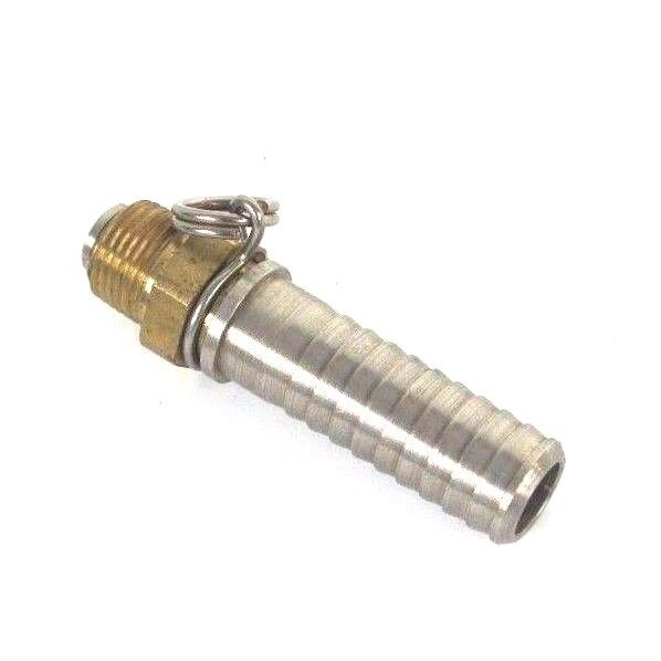 LOT OF 16 NEW GENERIC I46E1 BARBED X 1/2" NPT ADAPTER FITTINGS